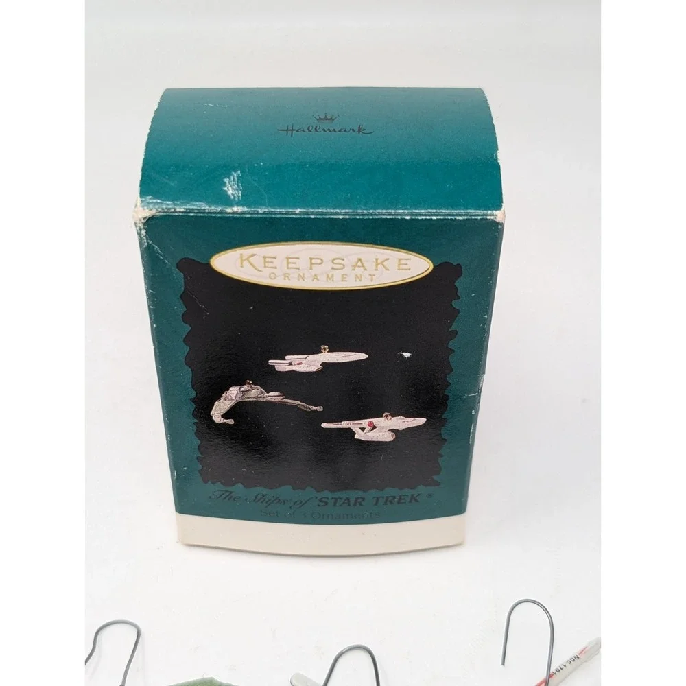 1995 Hallmark Keepsake The Ships of Star‎ Trek Set of 3 Miniature Ornaments